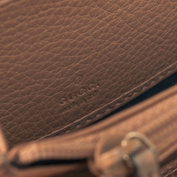 Gucci Soho Disco Rose Beige Leather GG Tassel Wallet - Picture 8 of 9